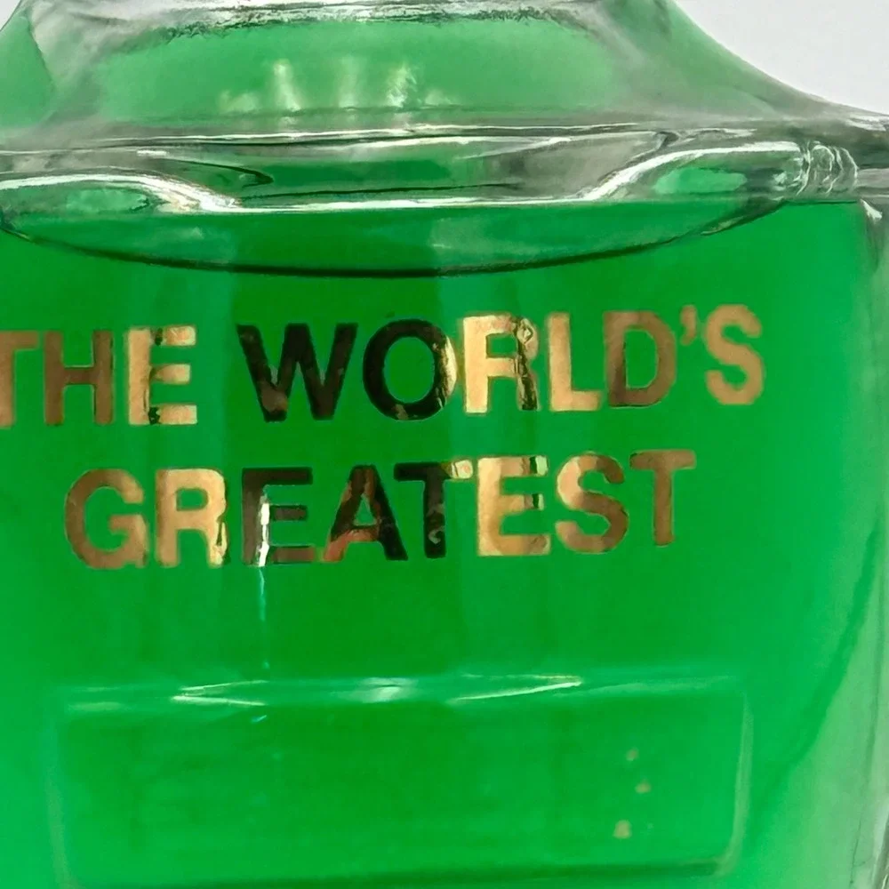 Vtg Mennen Skin Bracer After Shave Trophy Decanter Worlds Greatest 10oz Glass